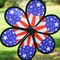 In the Breeze 2632 — 12-inch Patriot Star Flower Spinner, Garden Wind Spinner